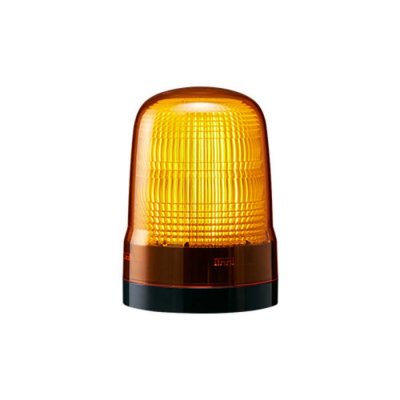 Patlite SL10-M2KTN-Y Amber Flashing Beacon, 100→ 240 VAC, Base Mount, LED Bulb