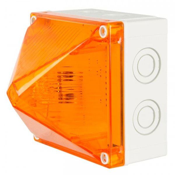 Moflash X700-22-01 Amber Flashing Beacon, 230 V ac, Surface Mount, Wall Mount, Xenon Bulb