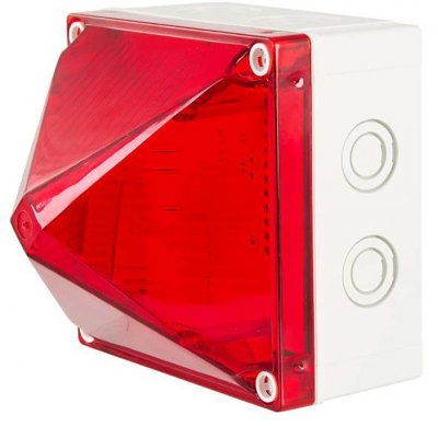 Moflash LED700-05-02 Red Multiple Effect Beacon, 85 → 280 V, Surface Mount, LED Bulb