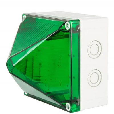 Moflash LED701-02-04 Green Multiple Effect Beacon, 20 → 30 V, Surface Mount, LED Bulb