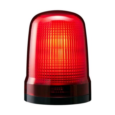 Patlite SL15-M1KTN-R Red Flashing Beacon, 12→24 VDC, Base Mount, LED Bulb