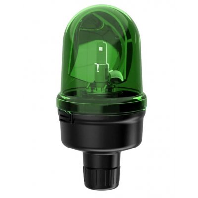 Werma 885.240.60 Green Rotating Beacon, 115 → 230 V, Base Mount, LED Bulb
