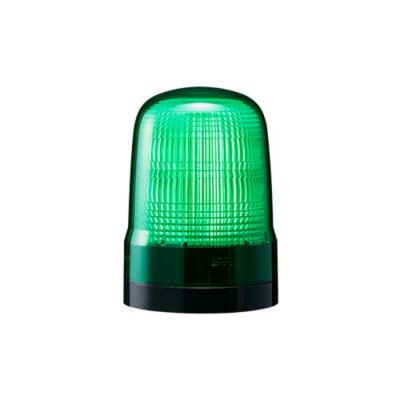 Patlite SL10-M1KTN-G Green Flashing Beacon, 12→24 VDC, Base Mount, LED Bulb