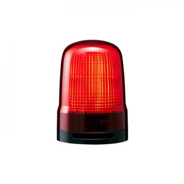 Patlite SL10-M1KTB-R Red Flashing Beacon, 12→24 VDC, Base Mount, LED Bulb