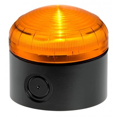 RS PRO 222-2458 Amber Steady Beacon, 120 V ac, 240 V ac, Screw Mount, LED Bulb
