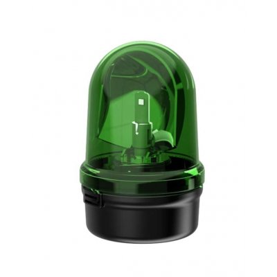 Werma 885.230.60 Green Rotating Beacon, 115 → 230 V, Base Mount, LED Bulb