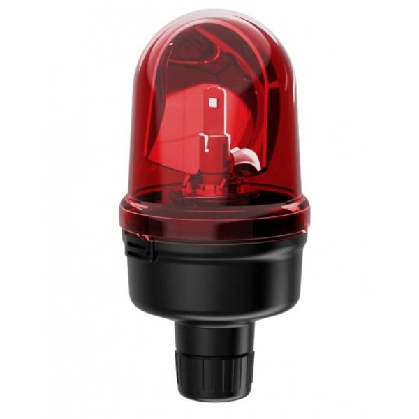Werma 885.140.75 Red Rotating Beacon, 24 V, Base Mount, LED Bulb