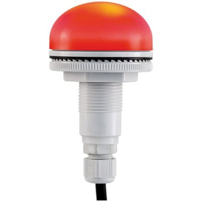 RS PRO 220-4990 Red Multiple Effect Beacon, 12 → 24 V, Panel Mount, LED Bulb