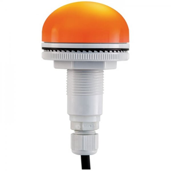 RS PRO 220-4988 Amber Multiple Effect Beacon, 12 → 24 V, Panel Mount, LED Bulb