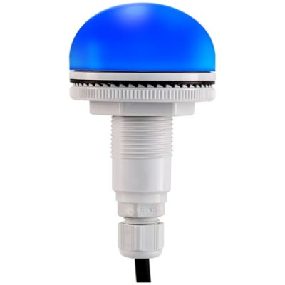 RS PRO 220-4987 Blue Multiple Effect Beacon, 12 → 24 V, Panel Mount, LED Bulb