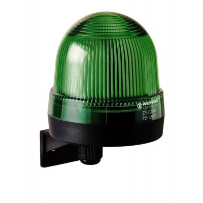 Werma 224.200.67 Green Continuous lighting Beacon, 115 V, Wall Mount, LED Bulb