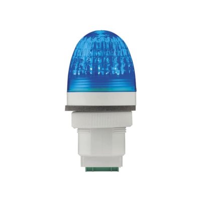 RS PRO 222-2436 Blue Steady Beacon, 12 V ac/dc, 24 V ac/dc, Panel Mount, LED Bulb