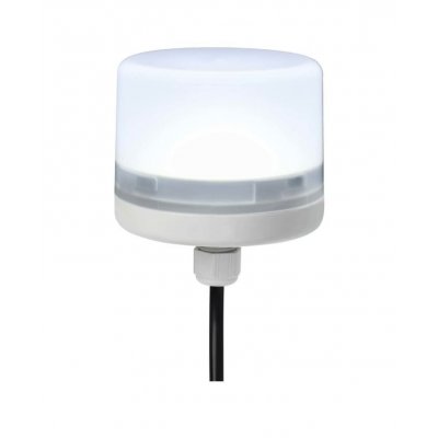 RS PRO 199-9735 White Steady Beacon, 24 Vdc, Screw Mount, LED Bulb