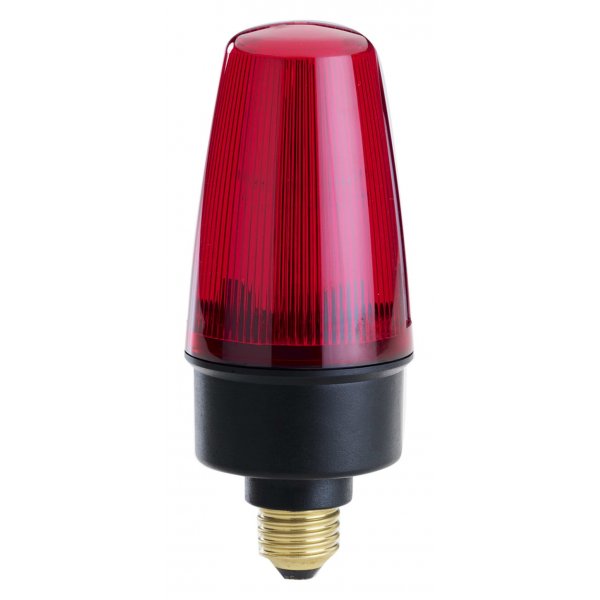 Moflash LEDES100-05-02 Red Flashing Beacon, 40 → 380 V dc, 85 → 285 V ac, Surface Mount, LED Bulb