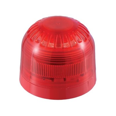 Klaxon PSB-0116 Red Flashing Beacon, 10 → 60 V, Surface Mount, Wall Mount, Xenon Bulb
