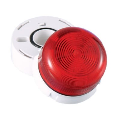 Klaxon QBS-0014 Clear Flashing Beacon, 110 V, Surface Mount, Wall Mount, LED Bulb