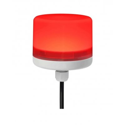 RS PRO 199-9733 Red Steady Beacon, 24 Vdc, Screw Mount, LED Bulb