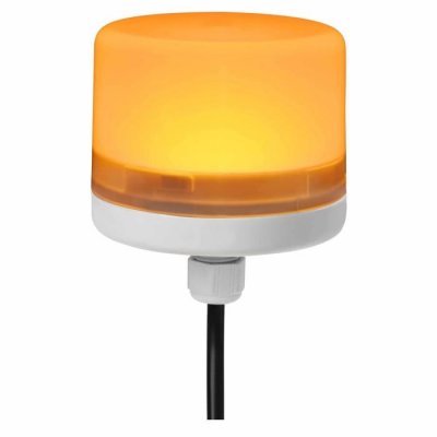 RS PRO 199-9732 Amber Steady Beacon, 24 Vdc, Screw Mount, LED Bulb