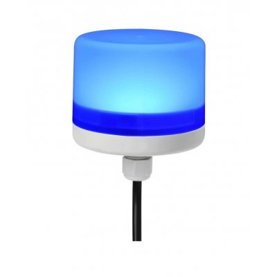 RS PRO 199-9731 Blue Steady Beacon, 24 Vdc, Screw Mount, LED Bulb, IP66