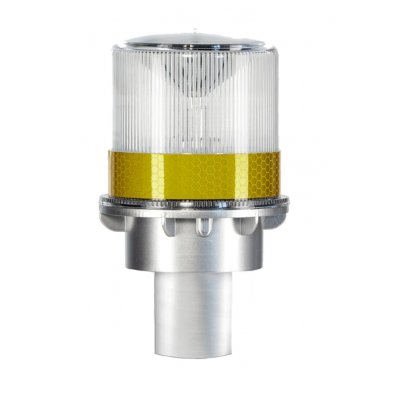 RS PRO 226-7860 Transparent clear Flashing Beacon, Safety Cone Mount, LED Bulb