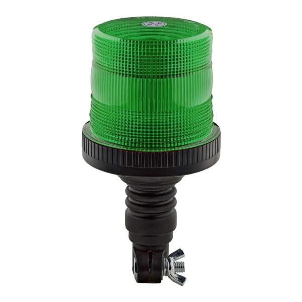 RS PRO 239-9234 Green Flashing Beacon, 10 → 110 V, Base Mount, LED Bulb