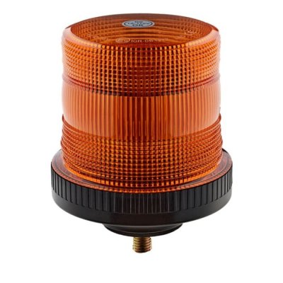 RS PRO 239-9241 Amber Flashing Beacon, 10 → 110 V, Base Mount, LED Bulb