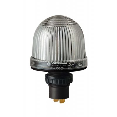 Werma 206.400.00 Clear Continuous lighting Beacon, 48 V, Built-in Mounting, Filament Bulb