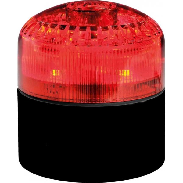 RS PRO 220-5025 Red Sounder Beacon, 120 → 240 V, IP65, Base Mount, 105dB at 1 Metre