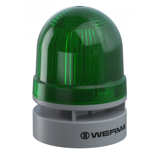 Werma 460.220.60 Green Sounder Beacon, 115 → 230 V, IP65, Wall Mount, 98dB at 1 Metre