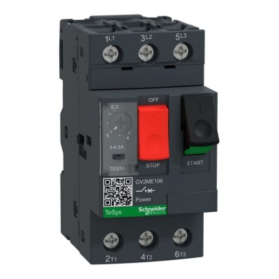 Schneider Electric GV2ME106  4 → 6.3 A TeSys Motor Protection Circuit Breaker, 690 V