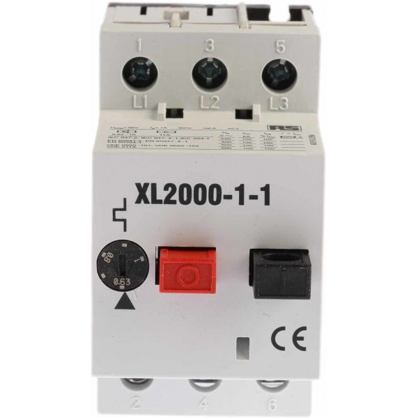RS PRO 331-3595 0.6 → 1 A Motor Protection Circuit Breaker