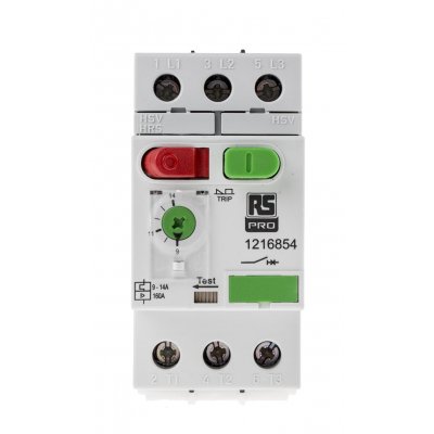 RS PRO 121-6854 9 → 14 A Motor Protection Circuit Breaker