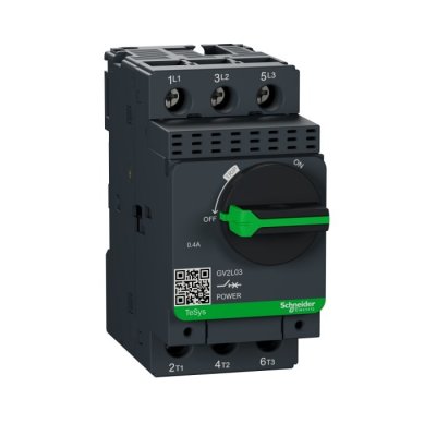 Schneider Electric GV2L03  0.4 A TeSys Motor Protection Circuit Breaker