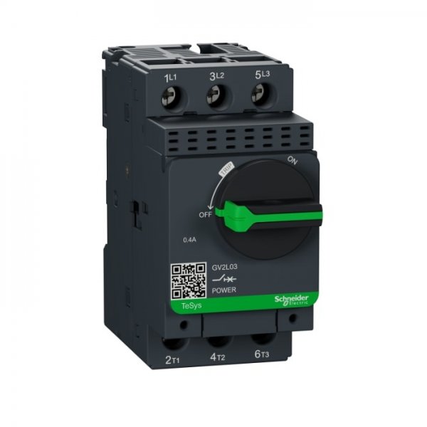 Schneider Electric GV2L03  0.4 A TeSys Motor Protection Circuit Breaker