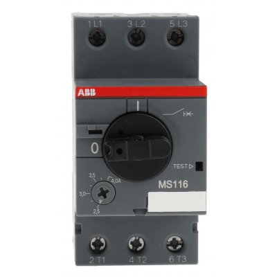 ABB 1SAM250000R1008  MS116-4.0 4 A Motor Protection Circuit Breaker, 690 V