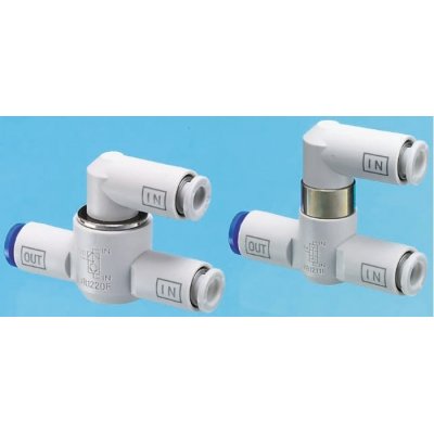 SMC VR1210F-08 Pneumatic Shuttle Valve OR Logic Function 8mm Tube, Tube Connection, 1 MPa Max Operating Pressure