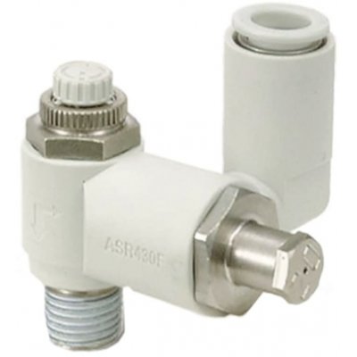 SMC ASR630F-04-12S Non Return Valve R 1/2 Male Inlet, 12mm Tube Outlet, Maximum of 1MPa