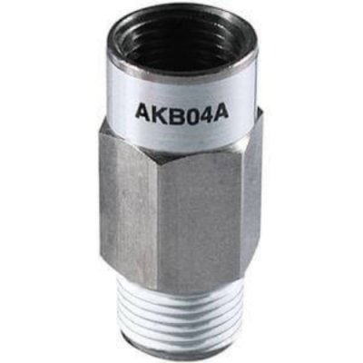 SMC AKB04B-04S Check Valve 1/2 in Female Inlet, 1/2in Tube Inlet, R 1/2 Female Outlet, -1 → 10bar
