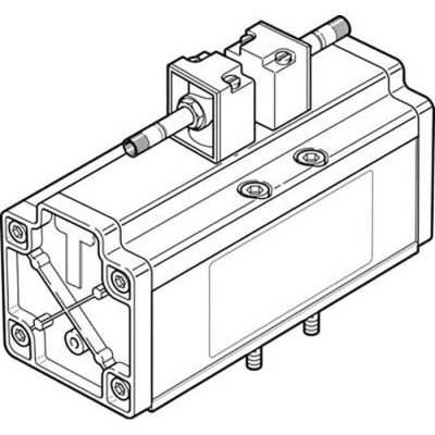 Festo MDH-5/3G-3/4-D-4 5/3 Closed Pneumatic Solenoid/Pilot-Operated Control Valve - Electrical