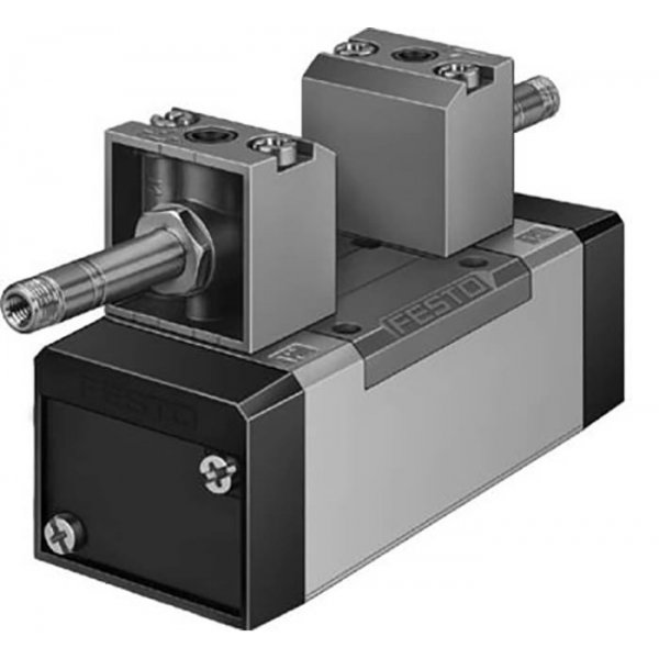Festo MFH-5/3E-D-1-S-C 5/3 exhausted Pneumatic Solenoid/Pilot-Operated Control Valve - Electrical MFH Series