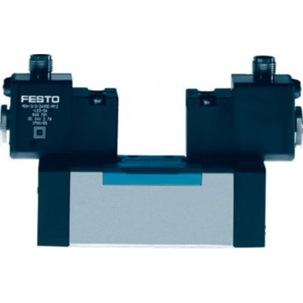 Festo JMDDH-5/2-D-1-M12-C 5/2 Bistable-dominant Pneumatic Solenoid/Pilot-Operated Control Valve - Electrical