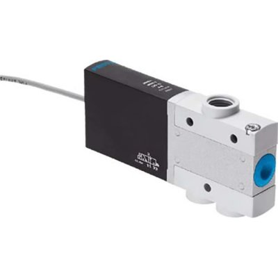 Festo MHE4-MS1H-3/2G-1/4-K 3/2 Closed, Monostable Pneumatic Solenoid/Pilot-Operated Control Valve - Electrical