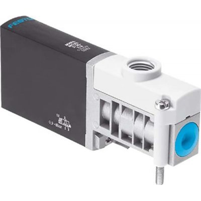 Festo MHP4-MS1H-3/2G-1/4 3/2 Closed, Monostable Pneumatic Solenoid/Pilot-Operated Control Valve - Electrical