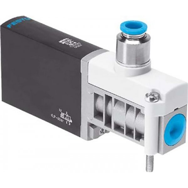 Festo MHP4-MS1H-3/2G-QS-8 3/2 Closed, Monostable Pneumatic Solenoid/Pilot-Operated Control Valve - Electrical