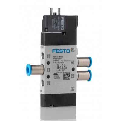 Festo CPE10-M1BH-5L-QS-6 5/2 Solenoid Pilot Valve - Electrical Push In 6 mm CPE Series 24V dc