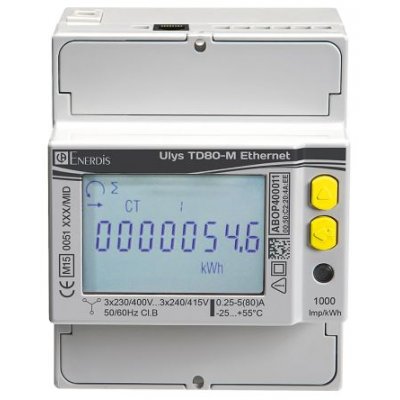 Chauvin P01331040 Energy ULYS TD80-M Ethernet LCD Energy Meter
