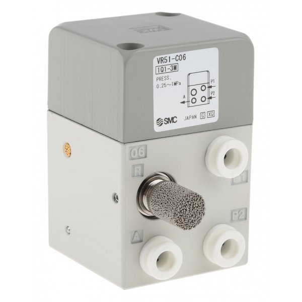 SMC VR51-C06 Push Button 3/2 Pneumatic Manual Control Valve VR51 Series