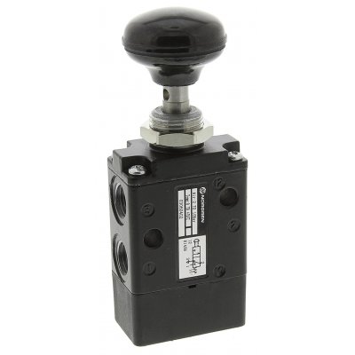 Norgren 03060402 Push Button 3/2 Pneumatic Manual Control Valve 03 Series, G 1/4, 1/4in