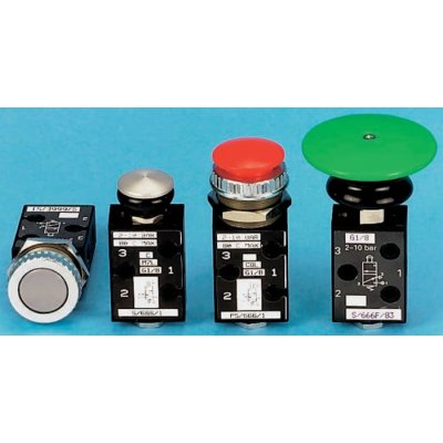 Norgren PS/666/1/N Push Button 3/2 Pneumatic Manual Control Valve S/666 Series