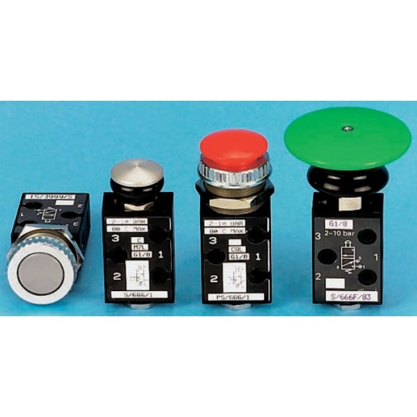 Norgren PS/666/1/N Push Button 3/2 Pneumatic Manual Control Valve S/666 Series